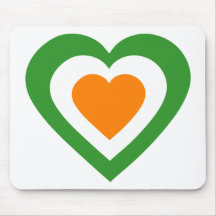 irlanda-heart. mouse pads