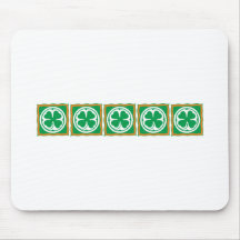 Irlanda trevo Eire país de irlandês shamrock Mousepads