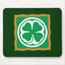Irlanda trevo Eire país de irlandês shamrock Mousepad