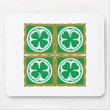 Irlanda trevo Eire país de irlandês shamrock Mousepad