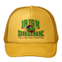 Irlandês bêbedo engraçado bone