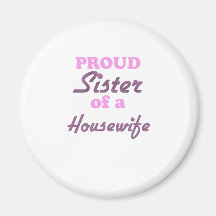 Irmã orgulhosa de uma dona de casa imãs