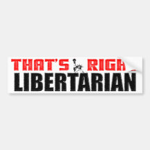 Isso é direito: Libertário! Adesivos
