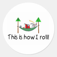Isto é como eu rolo o papai noel do sono adesivos
