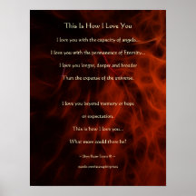 "Isto é como eu te amo" poster da poesia do Fracta