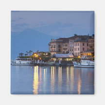 Italia, província de Como, Bellagio. Opinião da ci Ima De Geladeira
