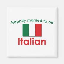 Italiano feliz casado imãs