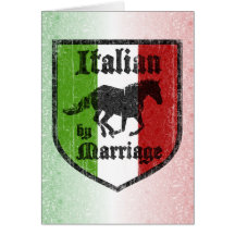 Italiano pelo cartão do casamento