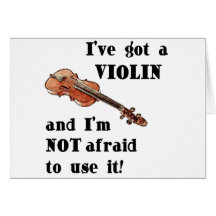 I've obteve um violino cartão