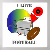 J Football love Posteres