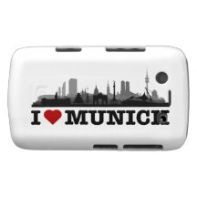 j München love cidade Skyline - Blackberry casca Capa Blackberry Case-Mate