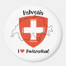 J Switzerland love íman Imãs De Refrigerador