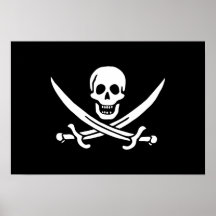 Jack Rackham; Bandeira alegre de Roger; Pirata Posters