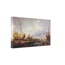 Jacob Philipp Hackert - paisagem litoral Impressão Em Tela Canvas