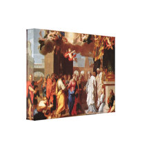 Jacques Stella - o casamento de Mary Impressão De Canvas Envolvidas