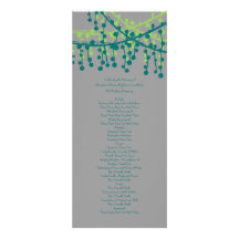 Jade e programa frisado cinzento do casamento convite personalizado