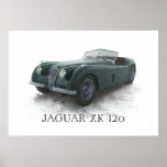 Jaguar Xk120 Posteres