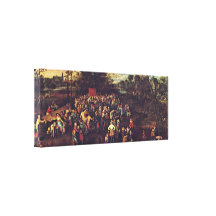 Jan Brueghel a pessoa idosa - o banquete do casame Impressão De Canvas Esticadas