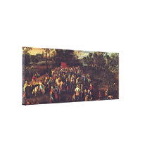Jan Brueghel a pessoa idosa - o banquete do casame Impressão Em Canvas