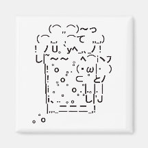Japanese ASCII Art「beer」 冷蔵庫マグネット