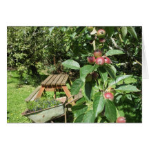 Jardim inglês do país cartão