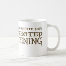 Jardinagem criada deus caneca