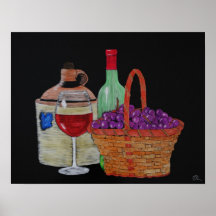 Jarro velho do vinho posters