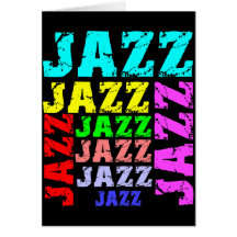 Jazz colorido e legal cartao