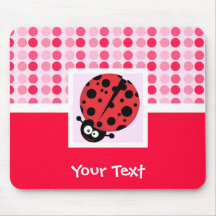 Joaninha bonito mouse pad
