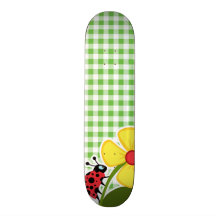 Joaninha; Checkered verde; Guingão Skate