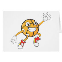 Jogador de basquetebol feliz que faz um bloco cartões