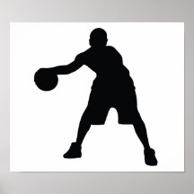 Jogador de basquetebol impressão