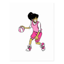 jogador de basquetebol laçado cartoes postais