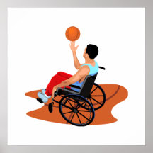 Jogador de basquetebol posters