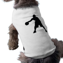 Jogador de basquetebol roupa para cães