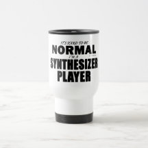Jogador normal do sintetizador caneca