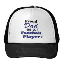Jogadores de futebol orgulhosos do pai 3 bone