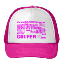 Jogadores de golfe das meninas: Grande jogador de  Bone