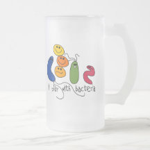 Jogo com bactérias caneca