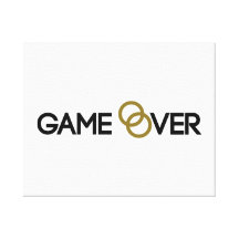 Jogo sobre as alianças de casamento impressão em tela canvas