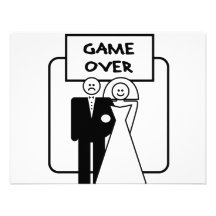 "Jogo sobre" o casamento Convite