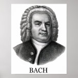 Johann Sebastian Bach, preto Pôsteres