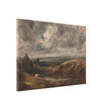 John Constable - charneca de Hampstead Impressão De Canvas Envolvida