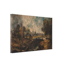 John Constable - fechamento de Dedham Impressão De Canvas Esticada