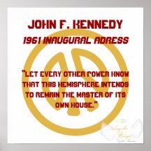 John F, Kennedy 1961 inaugural uma ddress-Personal Impressão