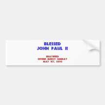 John Paul abençoado 2 Adesivo