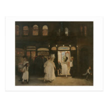 John Sloan, o Haymarket, sexta avenida Cartoes Postais