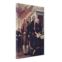 John Trumbull - a declaração de independência Impressão Em Canvas