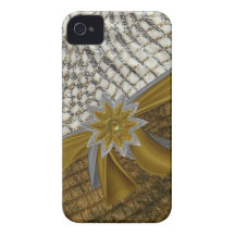 Jóias do brilho & caixa da flor Iphone4 mal Capa iPhone 4