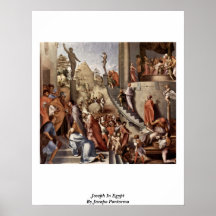Joseph em Egipto por Jacopo Pontormo Impressão